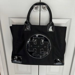 Tory Burch Nylon/Patent Tote Bag